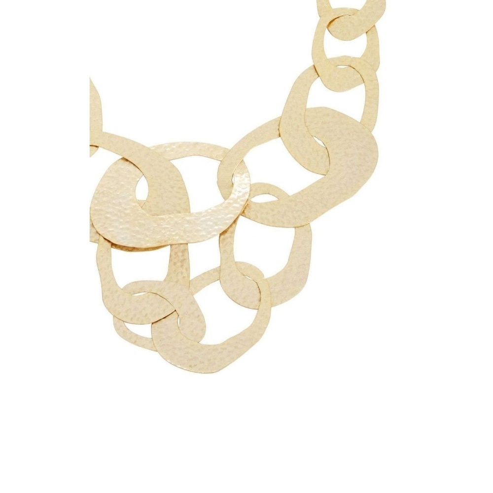 🚫SOLD🚫 BCBGMaxazria Gold Hammered Geometric - Picture 2 of 3